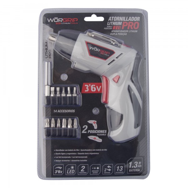 Atornillador d/pos. worgrip 3.6v.blister Atornillador d/pos. worgrip 3.6v.blister