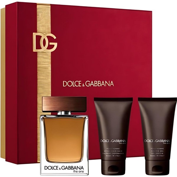 Dolce gabbana the one pour homme eau de toilette 100ml vaporizador + balsamo after shave 50ml + gel de baño 50ml