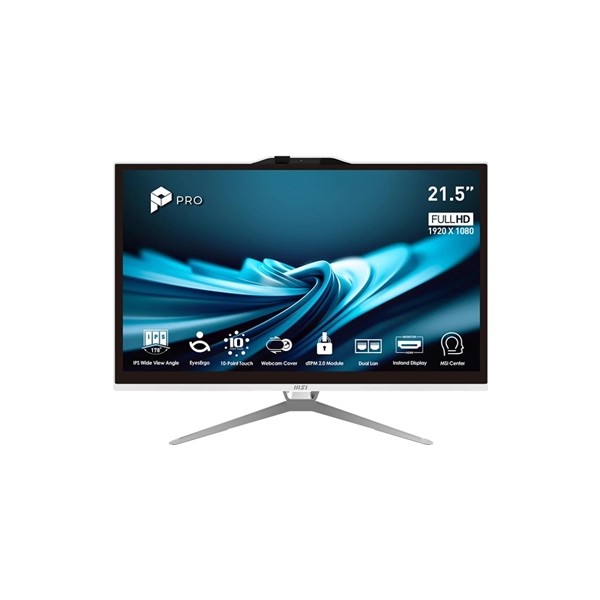 Msi pro ap222t-606xeu i3-14100 8 512 dos 21.5"blan